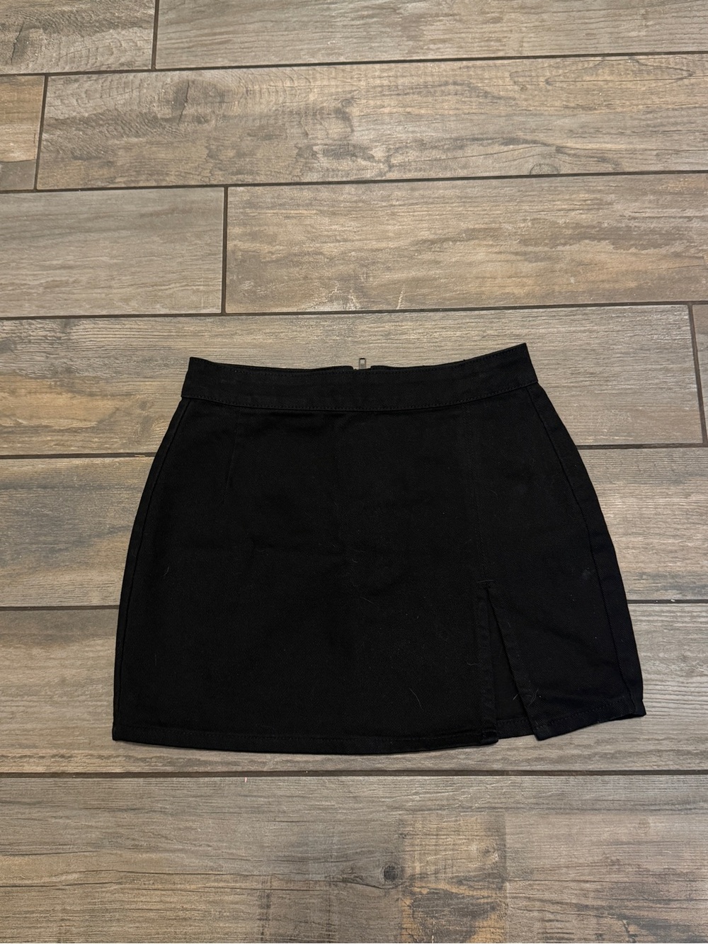 Black Lioness Mini Skirt with Slit